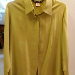 Tailor B.Moss Clothing Co 100% Silk Shirt sz M